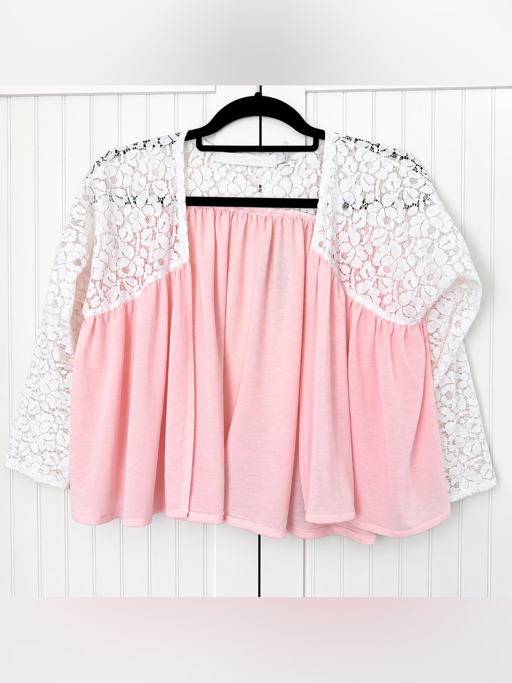 Mags & Pye NWT Pink Lace-Accent Tunic Top for Women